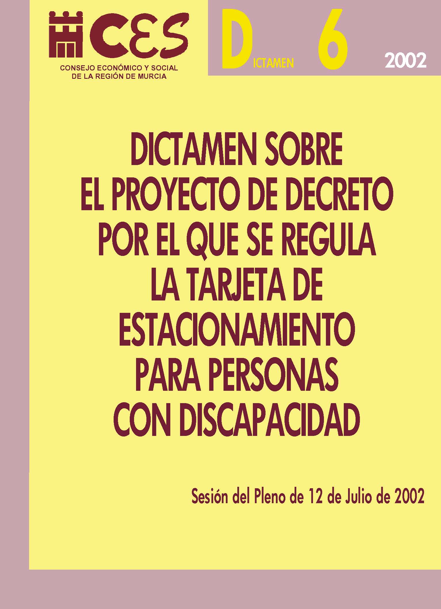 Dictamen sobre el Proyecto de Decreto por el que se regula la Tarjeta ...