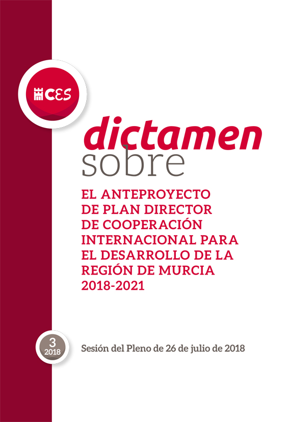 Dictamen sobre Anteproyecto de Plan Director de Cooperación Internacional para el Desarrollo de la Región de Murcia 2018-2021