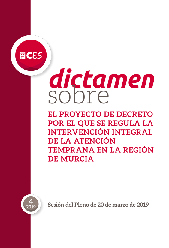 Dictamen sobre Proyecto de Decreto por el que se regula la intervención integral de la Atención Temprana en la Región de Murcia
