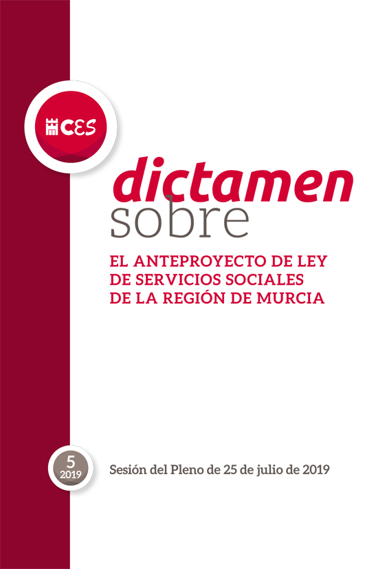 Dictamen sobre Anteproyecto de Ley de Servicios Sociales de la Región de Murcia