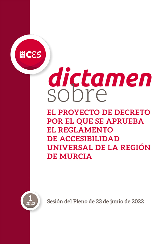Dictamen sobre el Proyecto de Decreto por el que se aprueba el reglamento de accesibilidad universal de la Región de Murcia