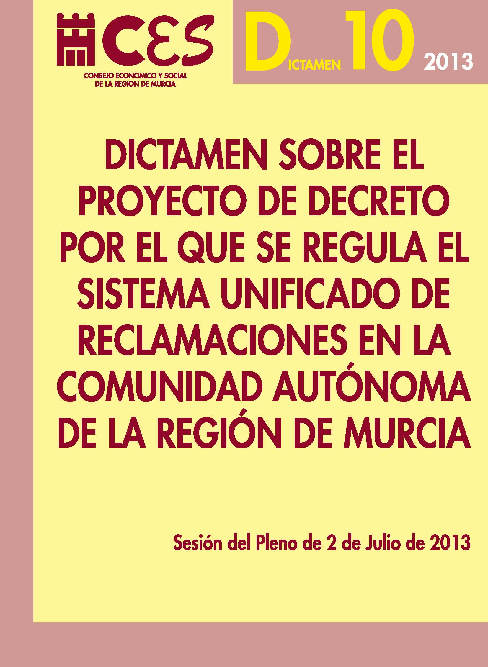 Dictamen sobre el Proyecto de Decreto por el que se regula el sistema ...